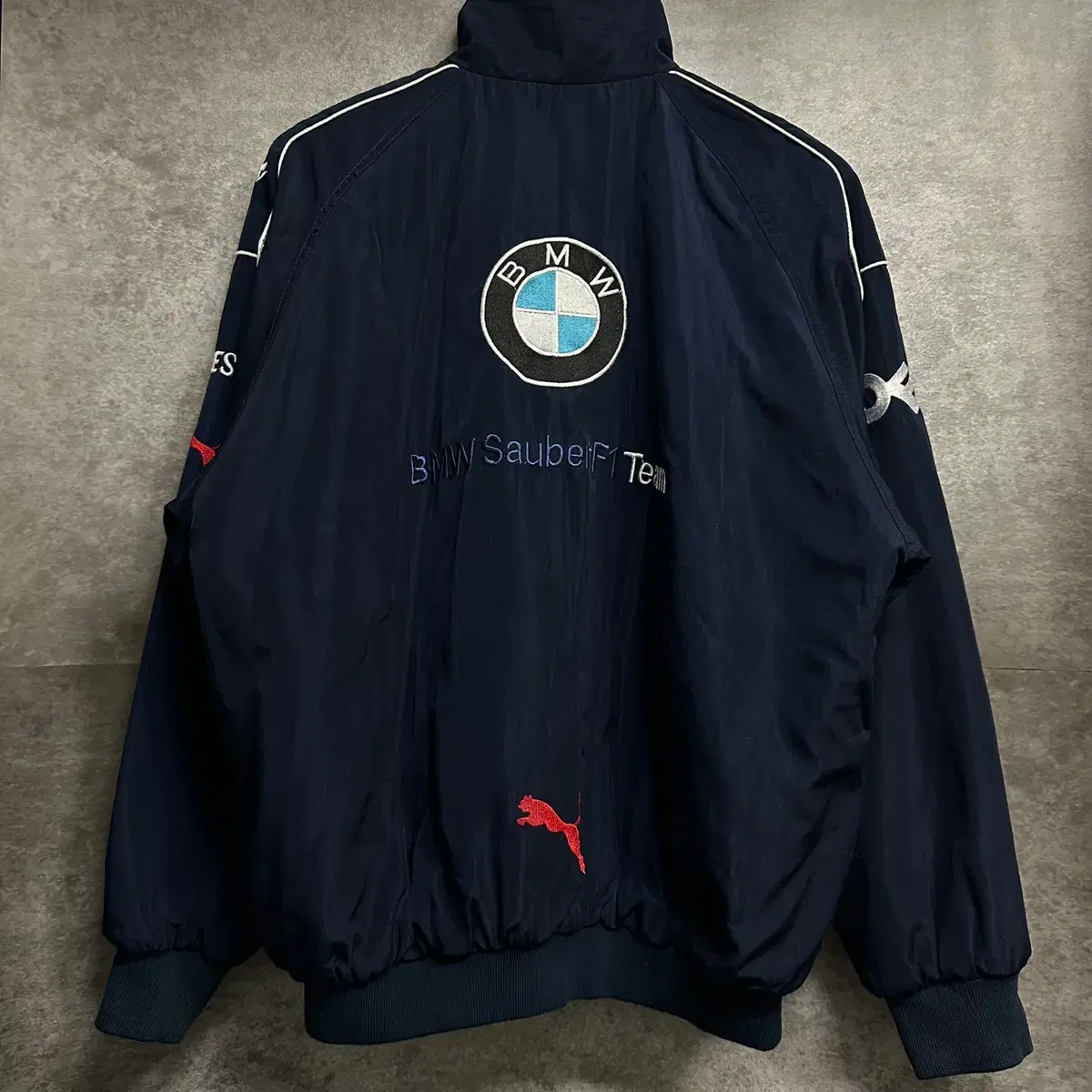 [105] BMW 퓨마 F1 레이싱 바이크 라이더 올드스쿨 자켓