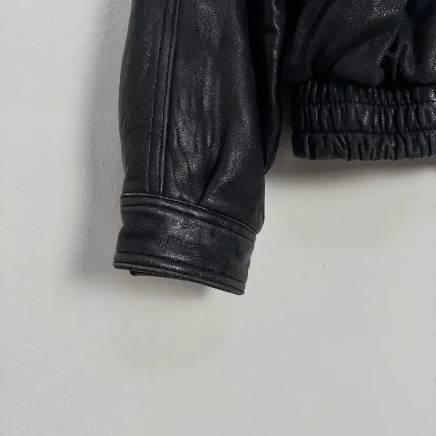 vintage sheepskin leather bomber jacket