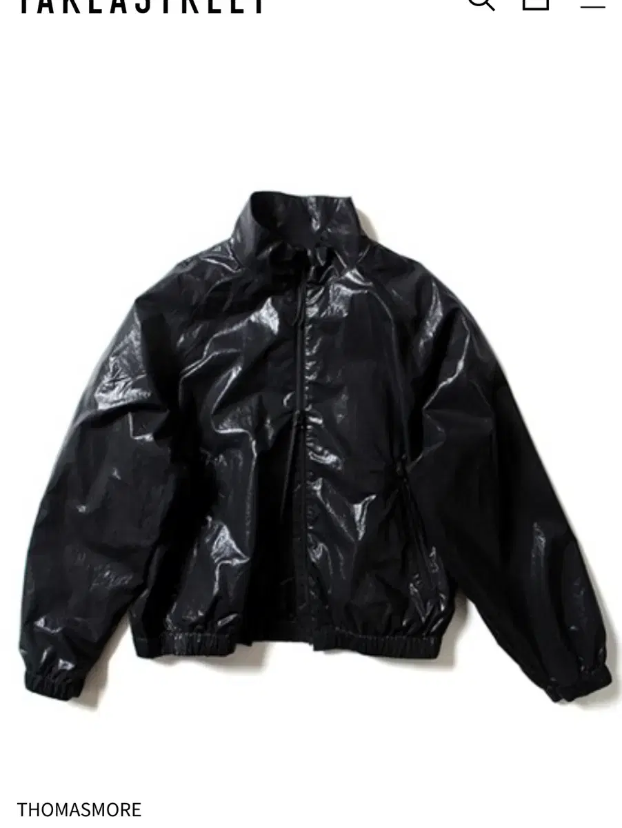 Thomas More Tanker Bloom Windbreaker Glossy Black M