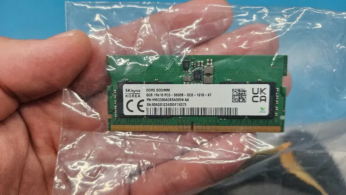 최저가) ddr5 sk하이닉스 5600mhz 8gb 노트북용 램 메모리