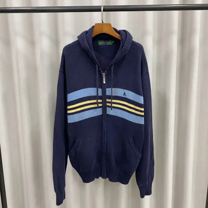 Beanpole Logo Casual Knit Hoodie Zip-up 105 A07391