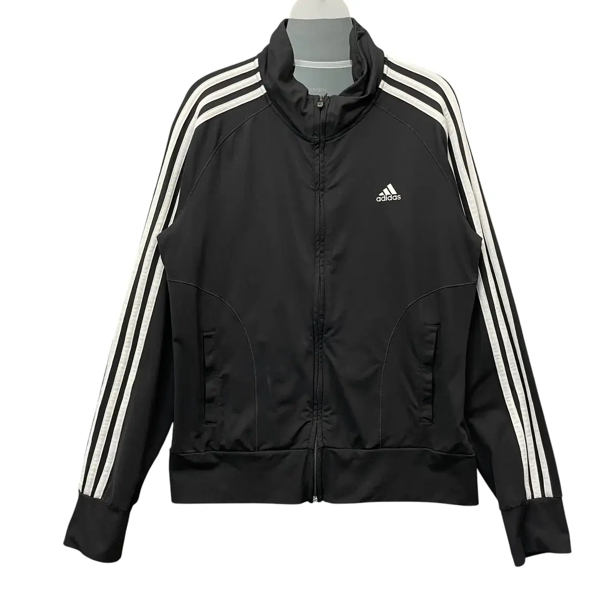 Adidas Black Three-Way Nylon Jersey Track Top Jacket