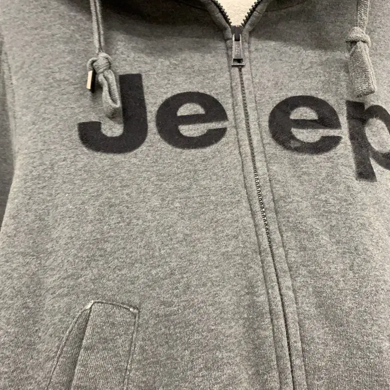 지프 JEEP 그레이 후드집업 95 G00143