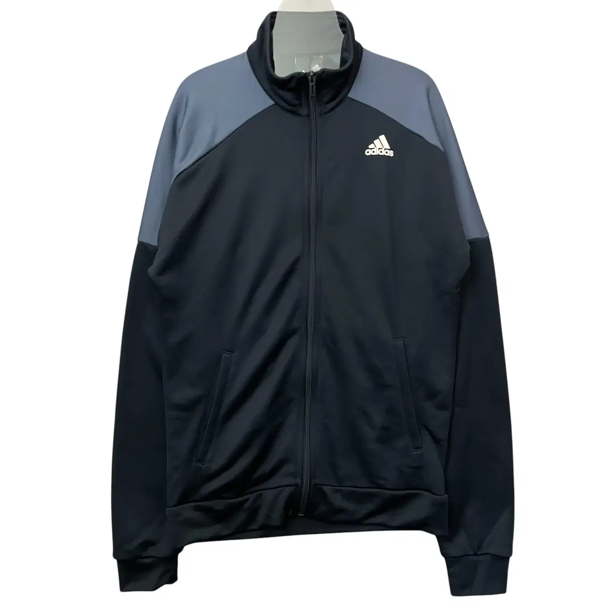 Adidas Navy Poly Jersey Track Top Jacket L