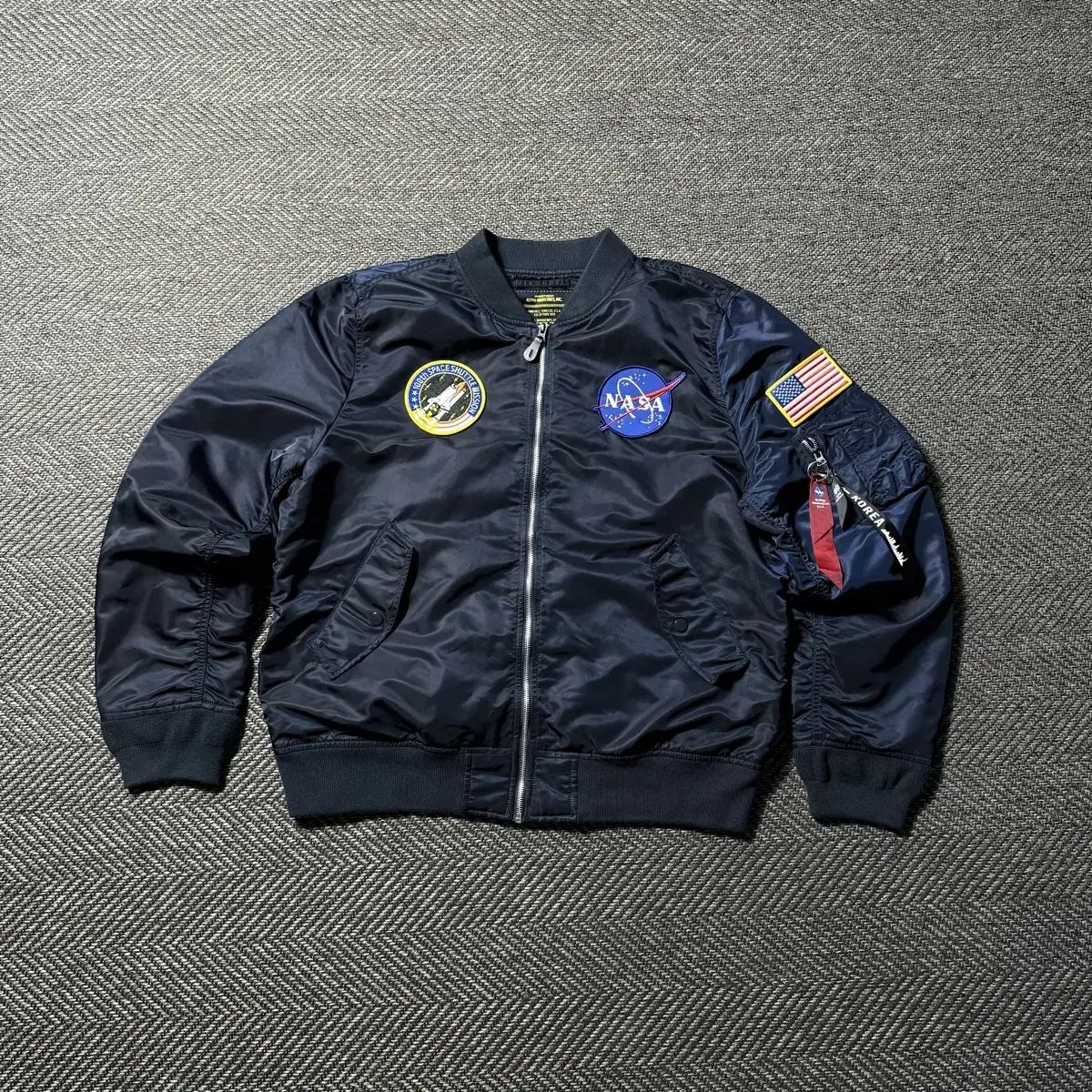 Alpine Industries NASA Space Patch MA-1 Aviation Jacket XXL