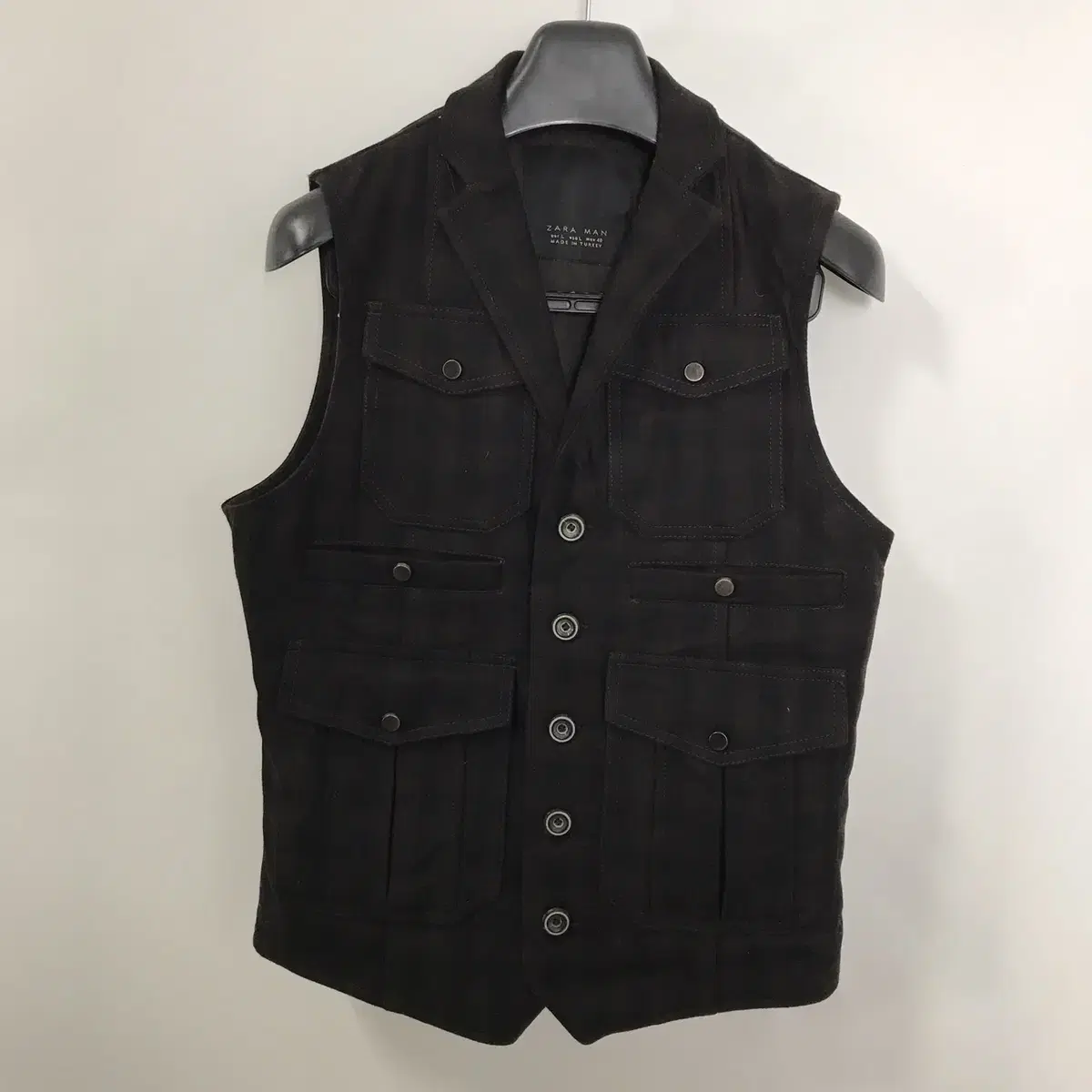 Best Western Check Vest in Zara Wool [100]