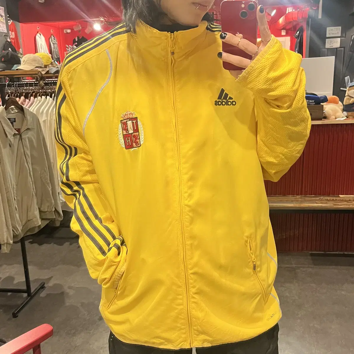 (end367)adidas Adidas Windbreaker Jersey Yel