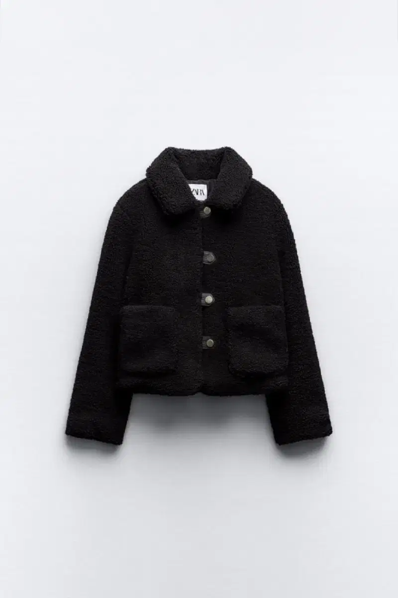 New Arrivals) Zara Faux Shearling Fur Poggle Polarized Jacket Black S