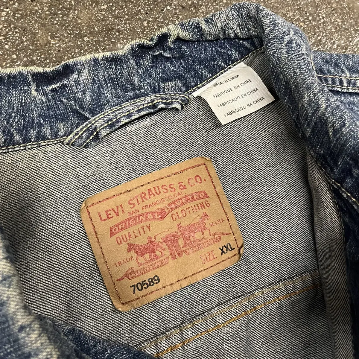 Levis 워싱 트러커 자켓 (110)