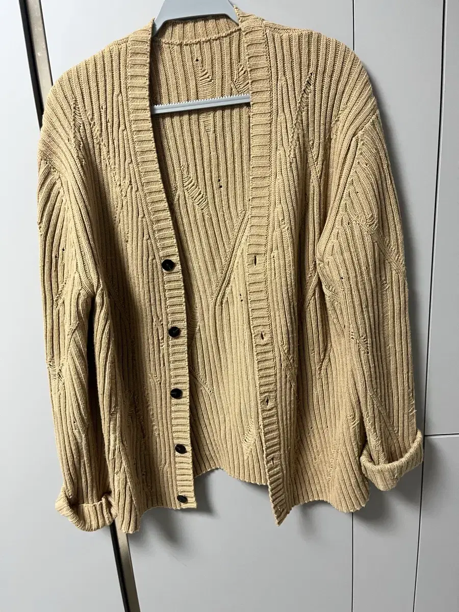 Sell beige men's cardigan