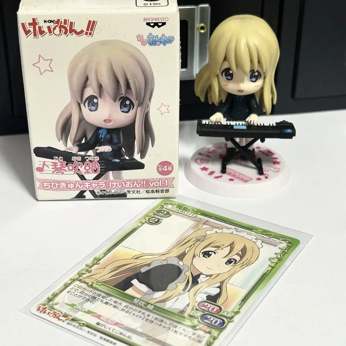 Keion Gotobuki Tsumugi Mini Figure Chibikyung Maid kard Precious Memories