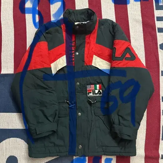 FILA ITALIA dark green quilting jacket