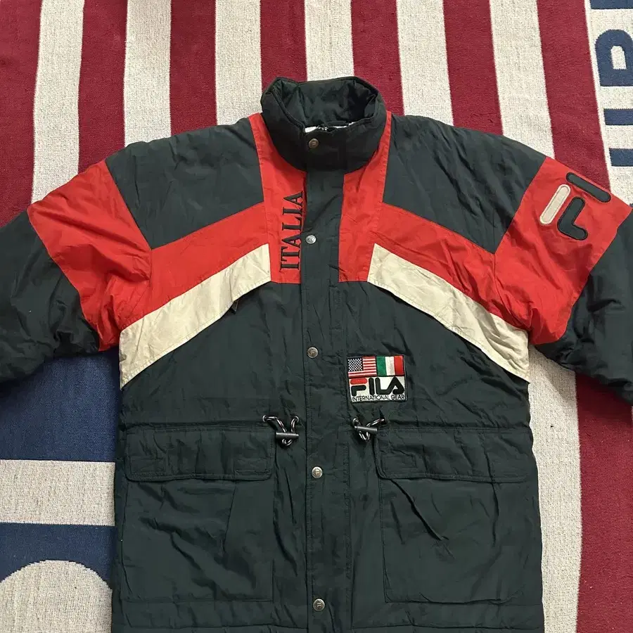 FILA ITALIA dark green quilting jacket