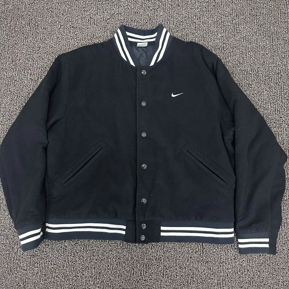 Nike Authentic Wool Varsity Jacket Black XL