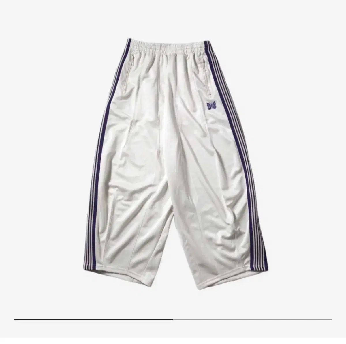 Needles HD Track Pants White Purple XS