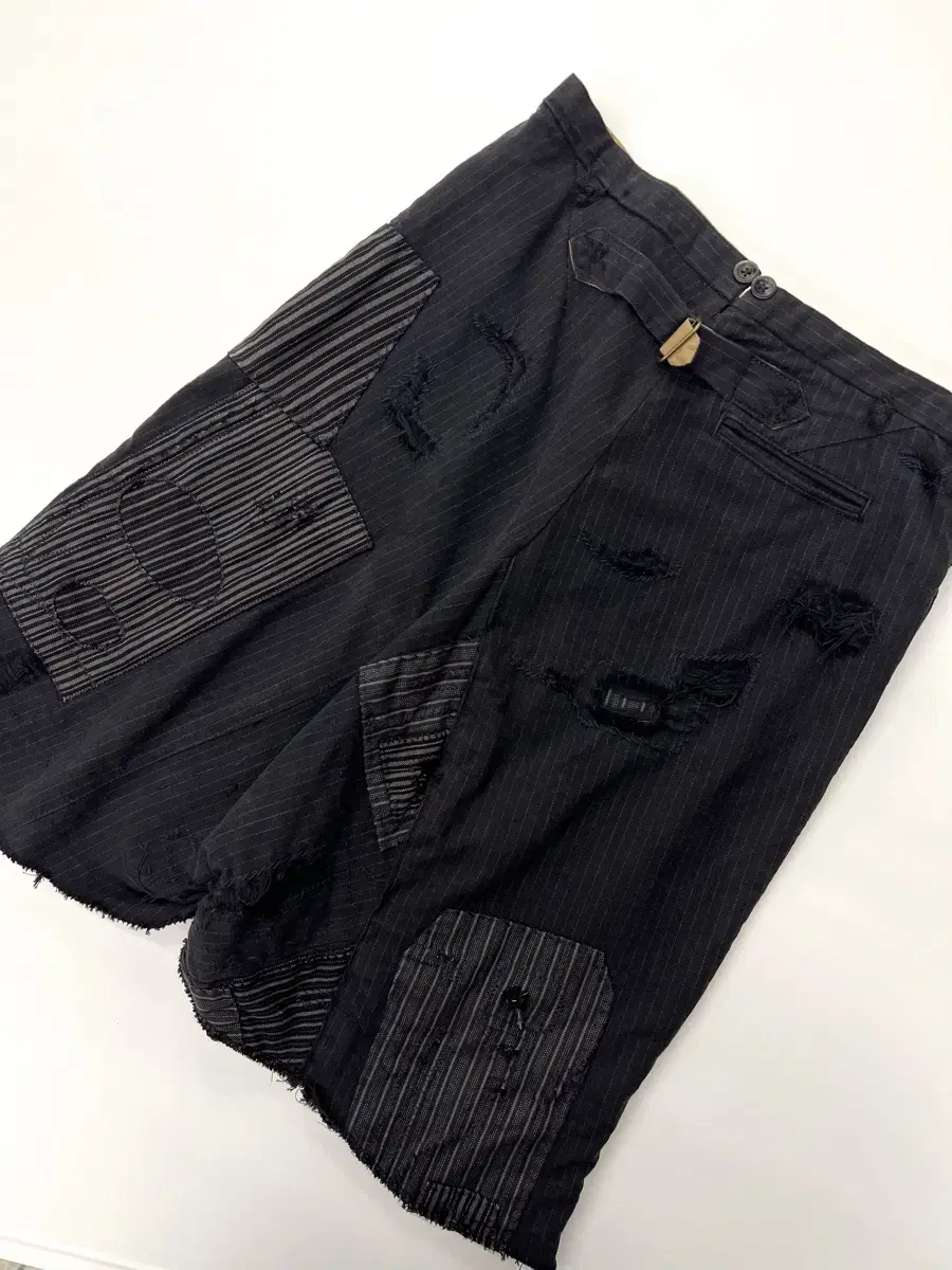 Polo Gray patched half pants