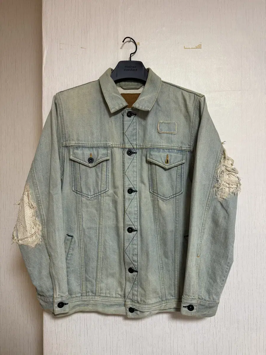 Sasquatch Fabrics 04SS Oil-washed Distressed Denim Jacket