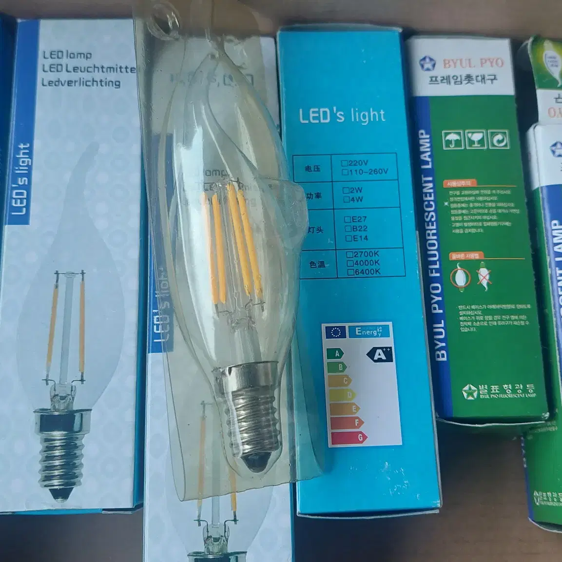 220v LED 촛대전구 E14소켓 일괄 택포