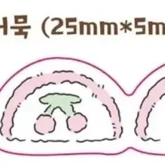 (로지스티커)체리어묵 글리터다이컷 1m 소분