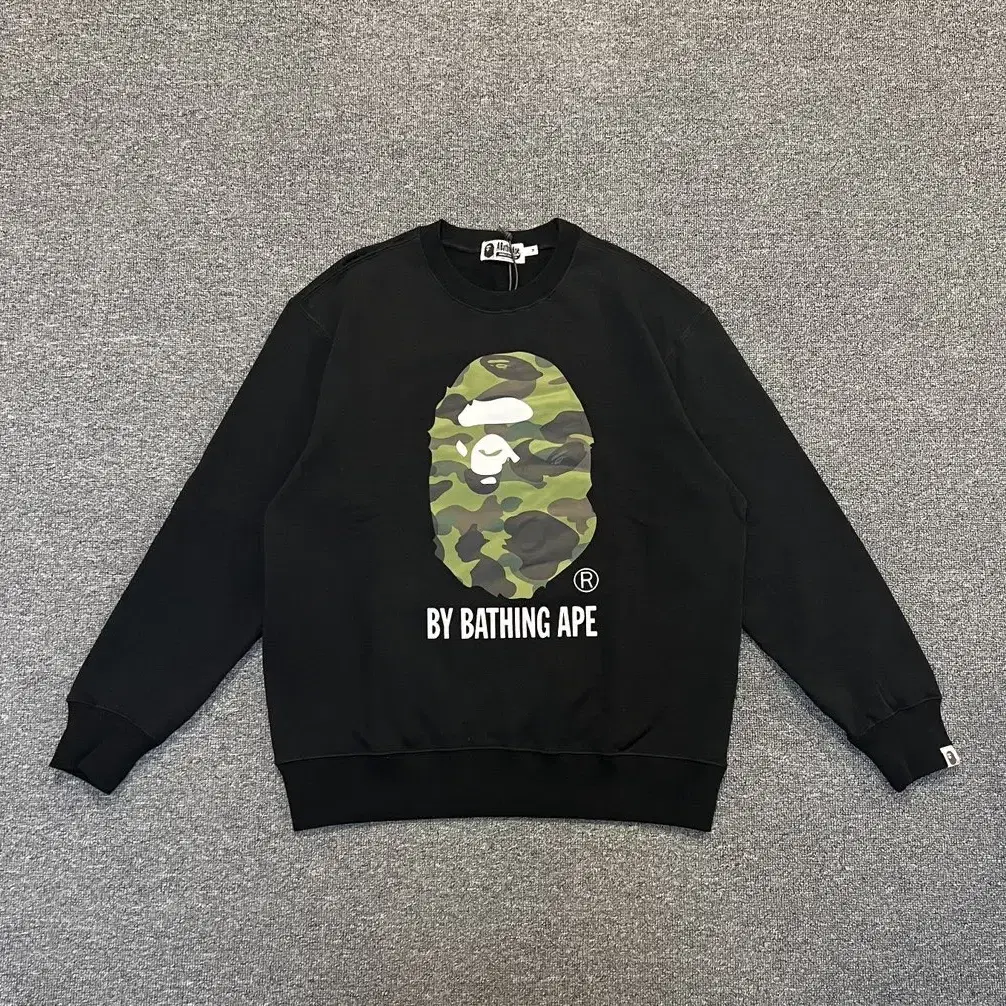 Xx239 bape 유인원 라운드 네크라인 맨투맨