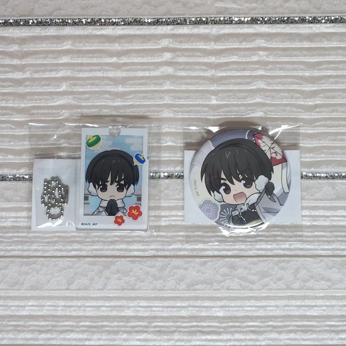 (Unsealed, bulk) Shamanic Spinning Marukuji Haibara u Canbadge Keyring