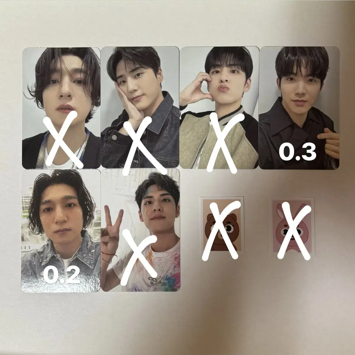 Day 6 Sungjin Seongjin Youngkay Younghyun Helped write Denimals photocard Photocards wts Sold