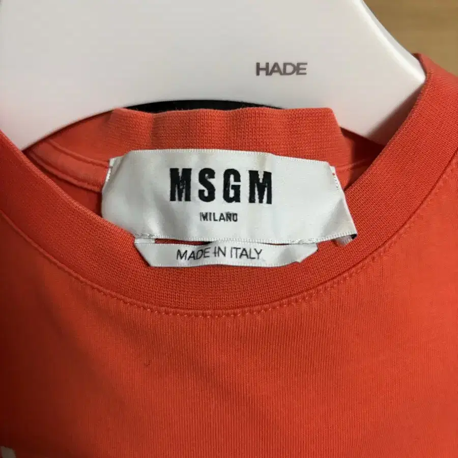 MSGM 페인트 로고 밀라노 반팔