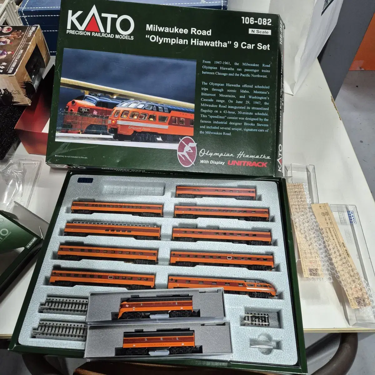 철도모형 n게이지 카토 kato n EMD f7a + f7b 밀워키 로드