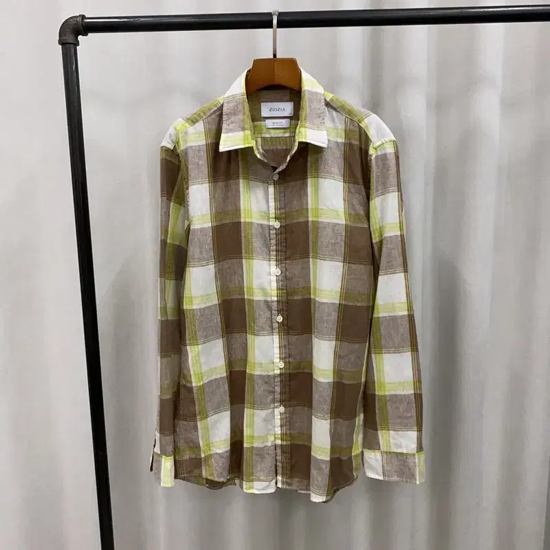 Giorgio Gia Linen check shirt 105 A06839