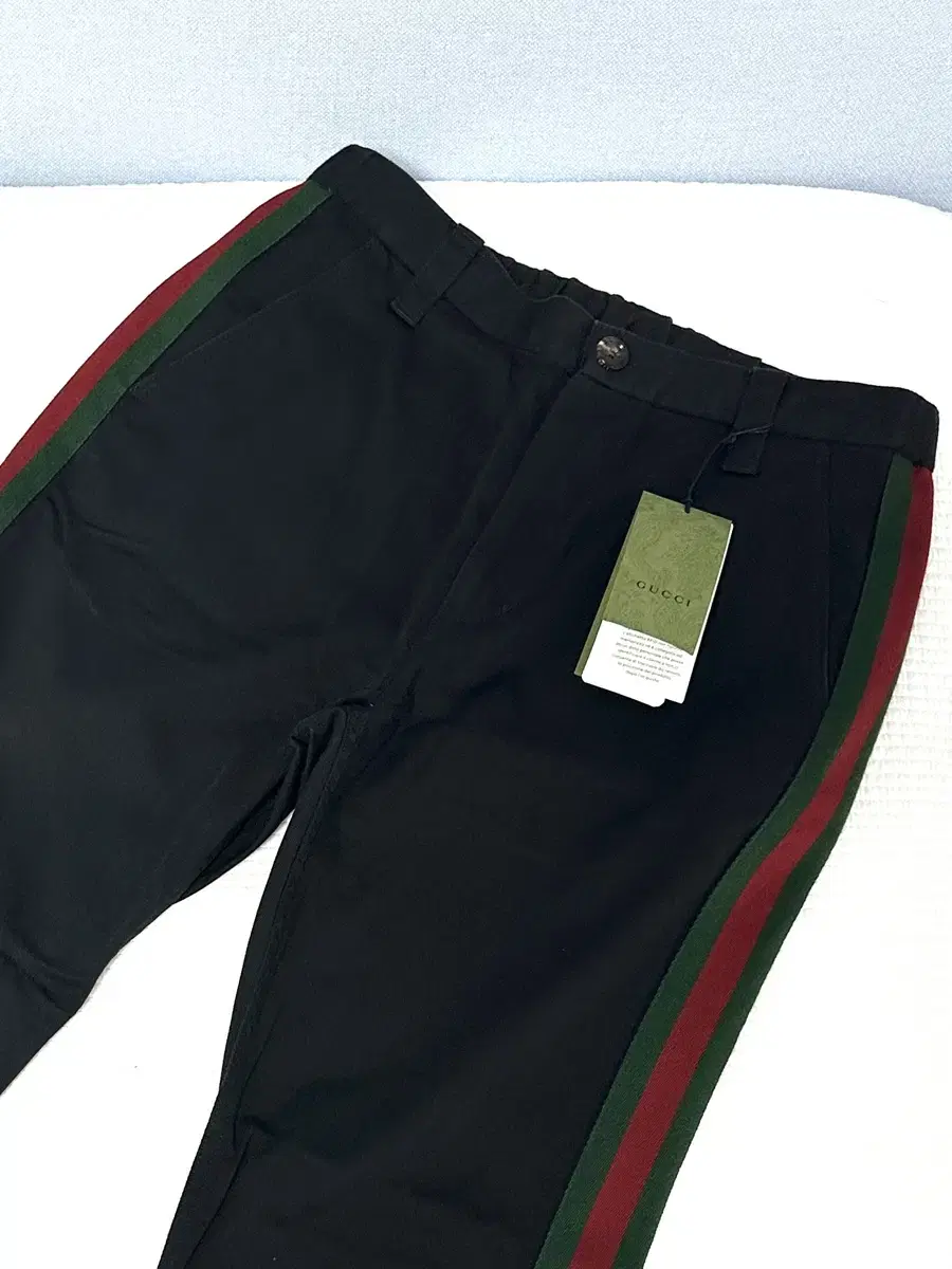 (Department Store Version, Long Pants) Gucci Web Three-Way Cotton Pants 48 Gucci Pants 48 A++