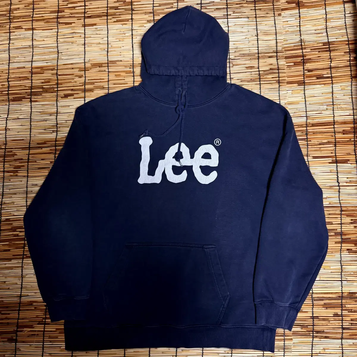 Lee Navy Printed Hoodie XL