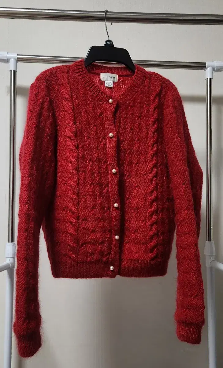 시엔느 가디건 Anne Mohair Cardigan (Red)