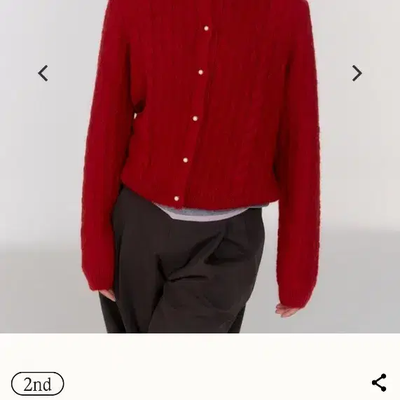 시엔느 가디건 Anne Mohair Cardigan (Red)