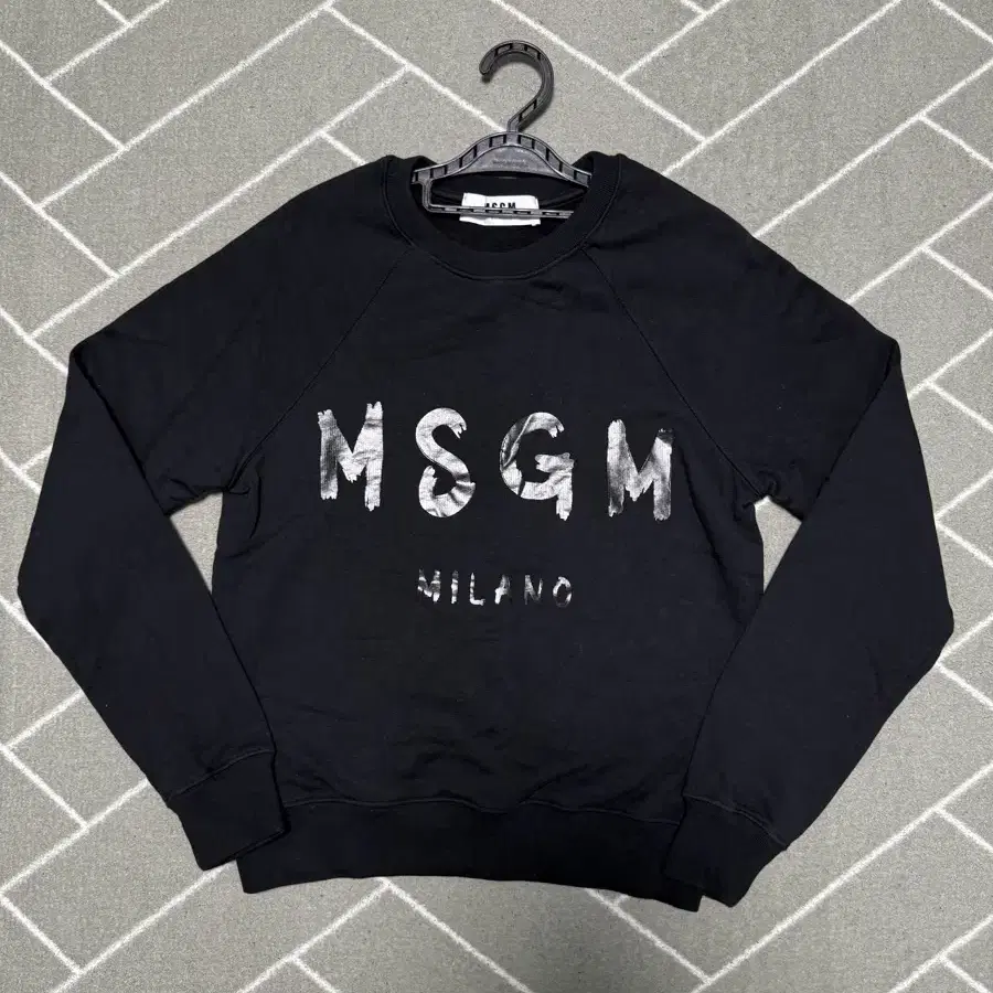 MSGM 로고 맨투맨 XS