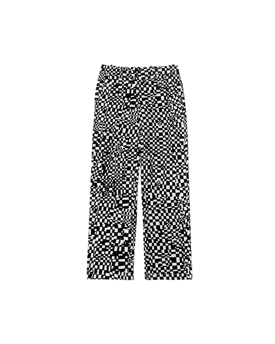 Bliss "N43 Know Howowow" Regular Square Check Cotton Trousers