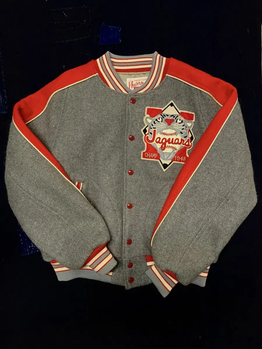 Farrow's Jaguars Patch Varsity Jacket M