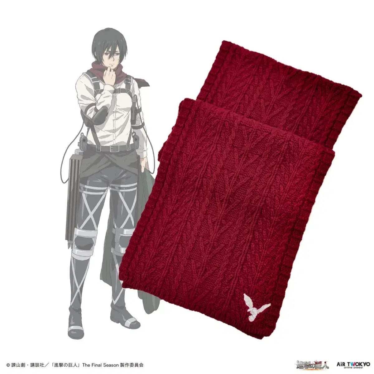 Attack on Titan Mikasa shawl (muffler) is sold~.