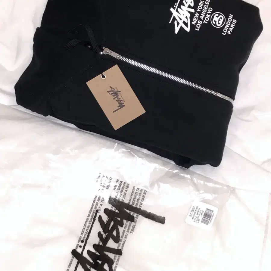 Stussy 스투시 월드투어 후드집업 L