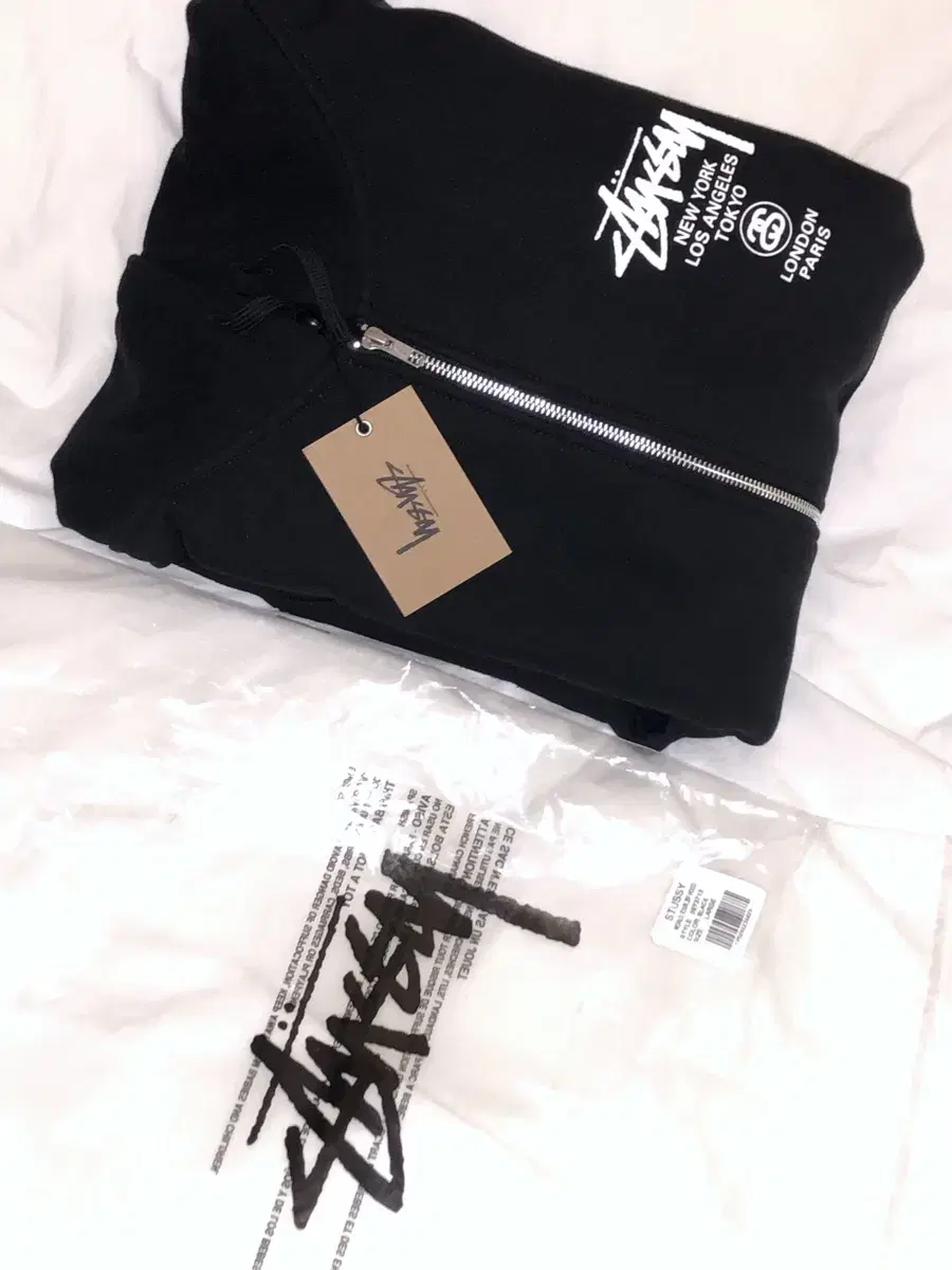 Stussy 스투시 월드투어 후드집업 L