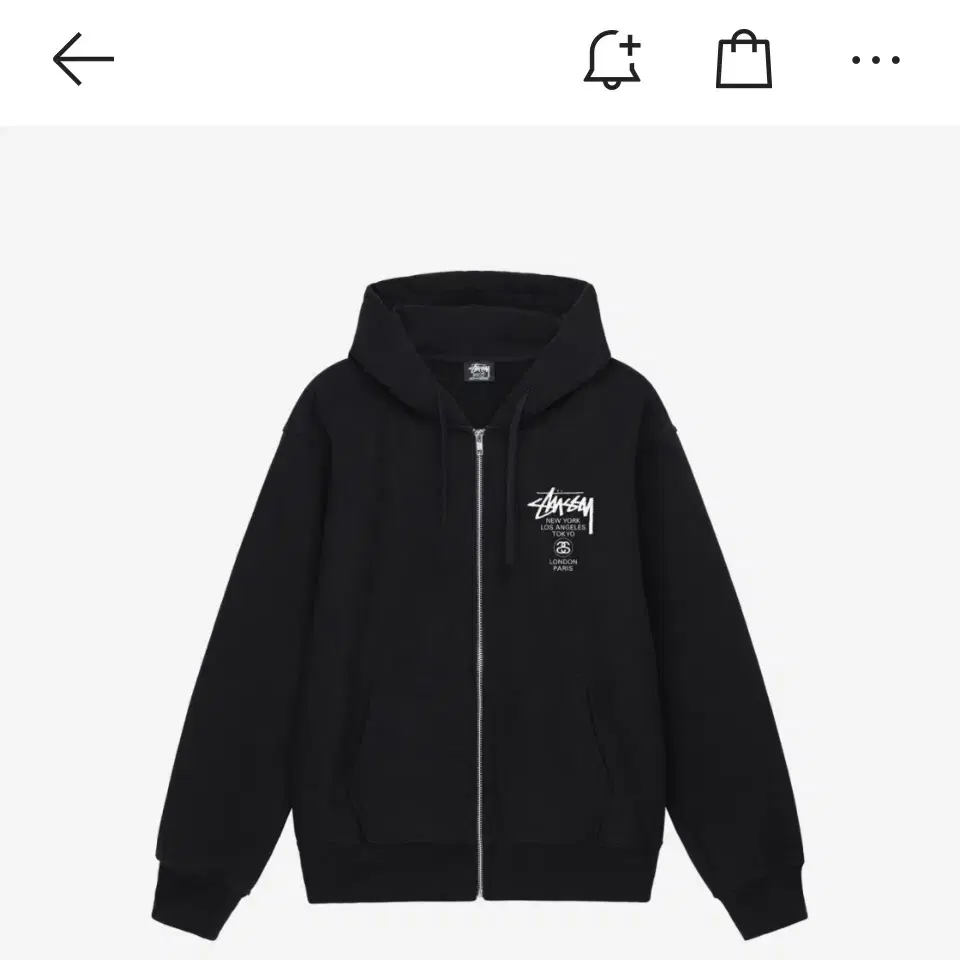 Stussy 스투시 월드투어 후드집업 L