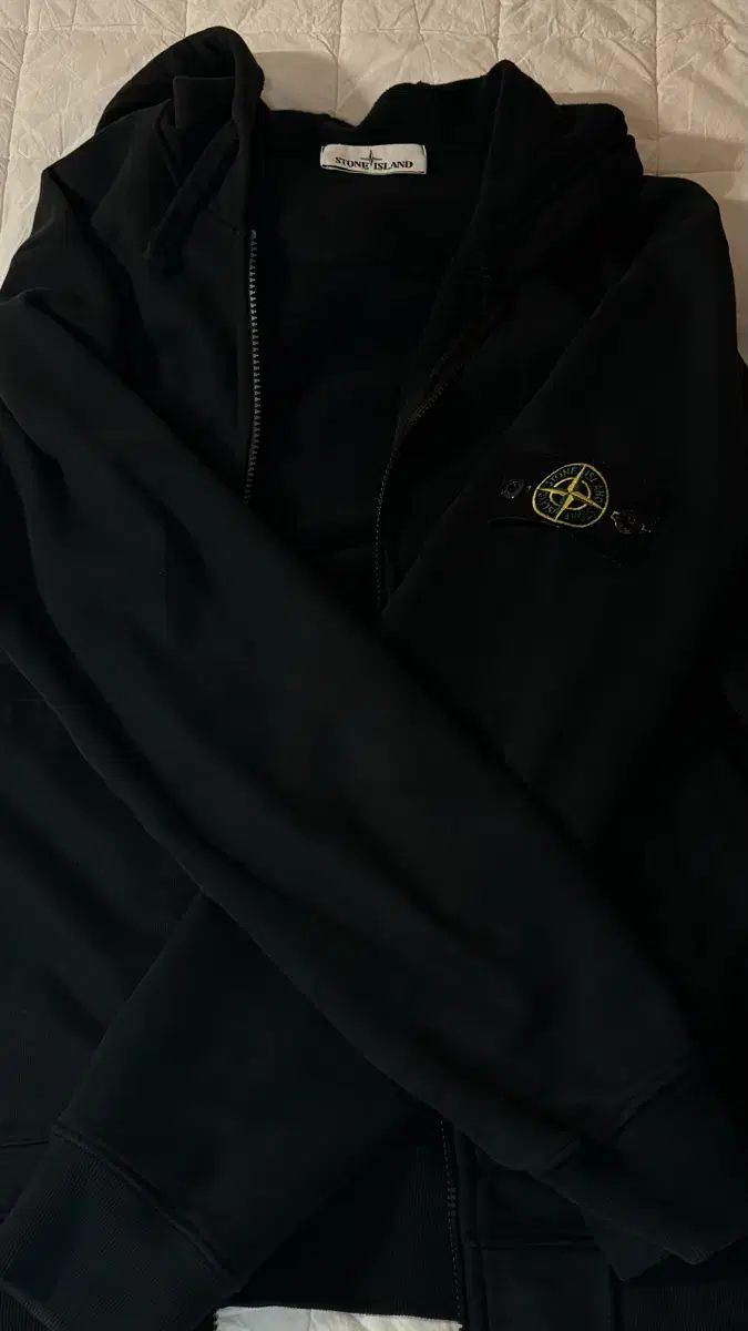 Stone Island Hooded Zip Up L