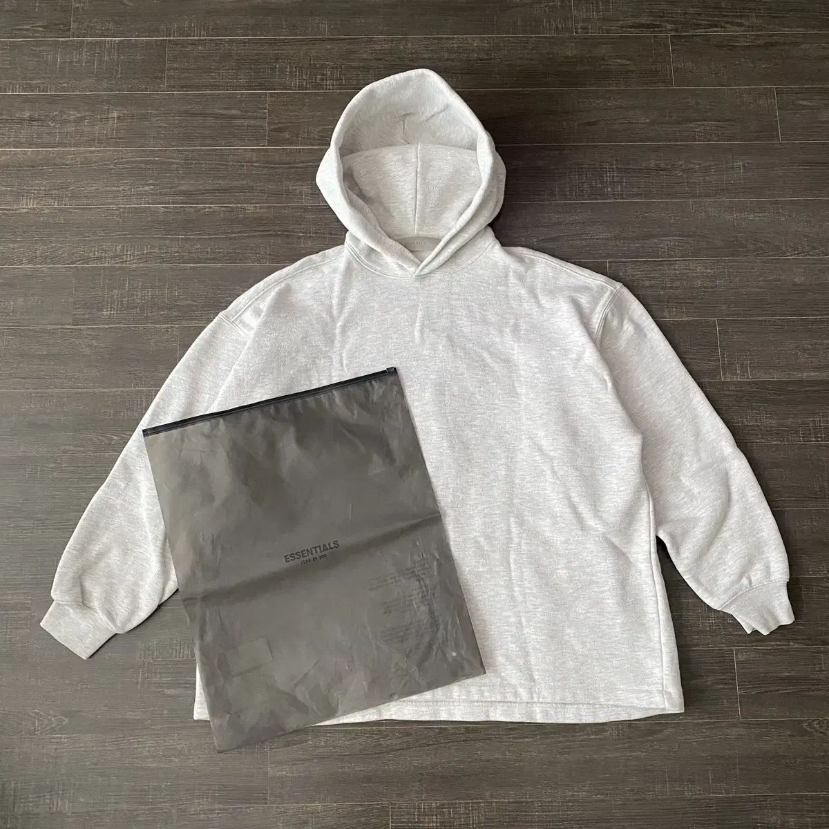 FEAR OF GOD ESSENTIALS 오프 화이트 코튼 후디