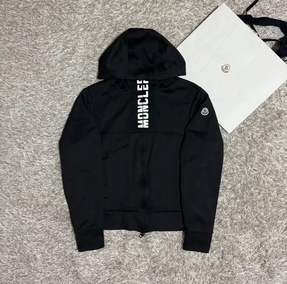 Moncler Maglia Waffen Patch Hoodie Zip-up