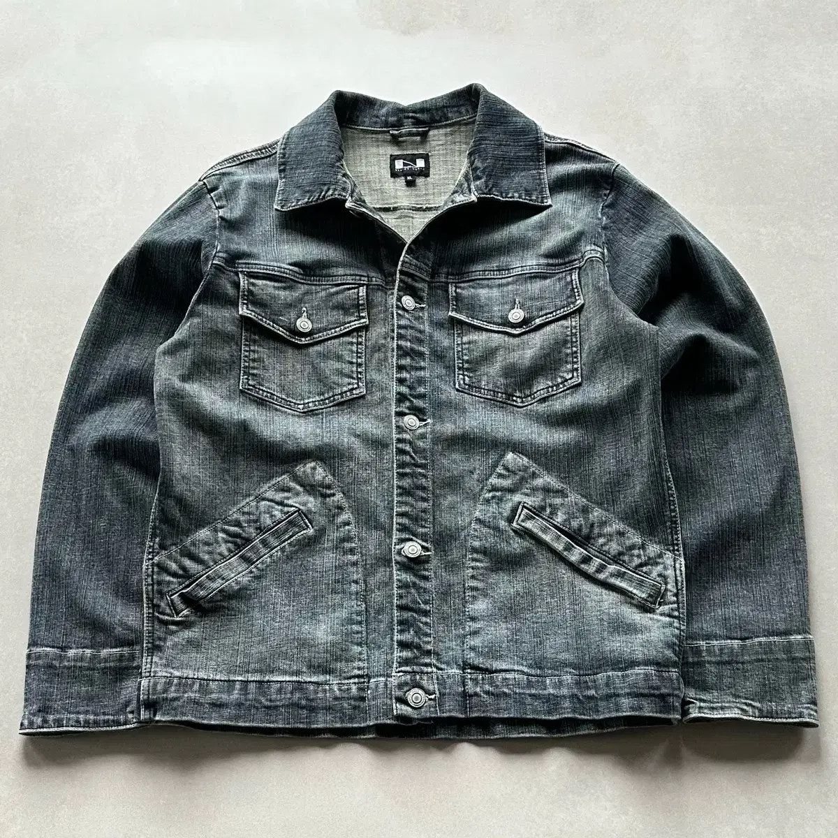 [XL]Japan Vintage Wash Denim Jacket