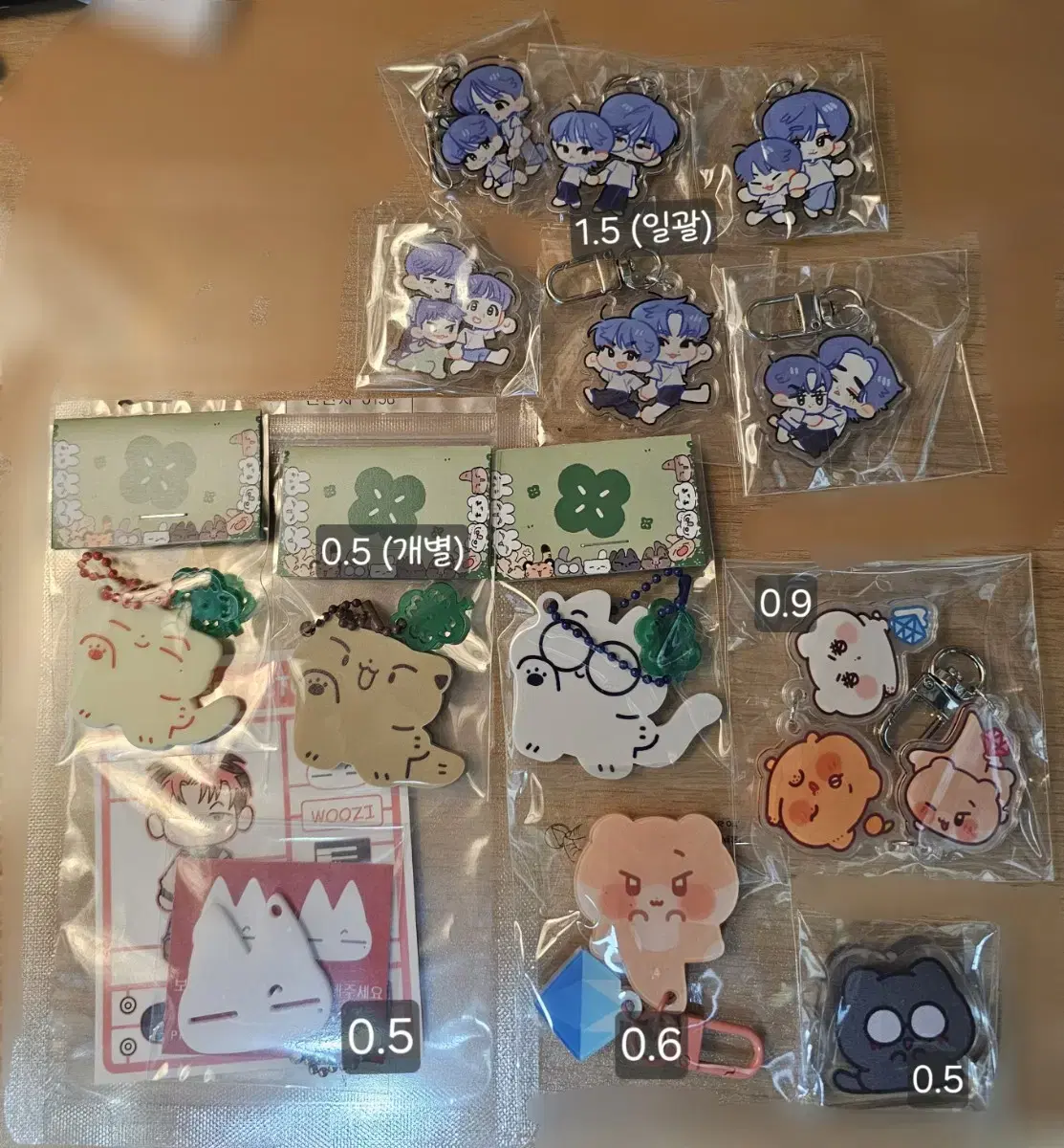 Seventeen unofficial goods Nonpes keyring WTS