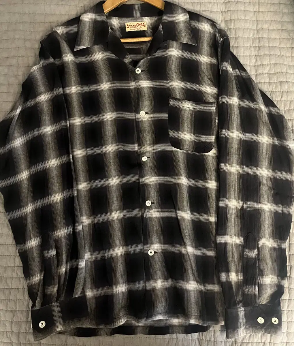 [L] Sugarcane Ombré Check Shirt