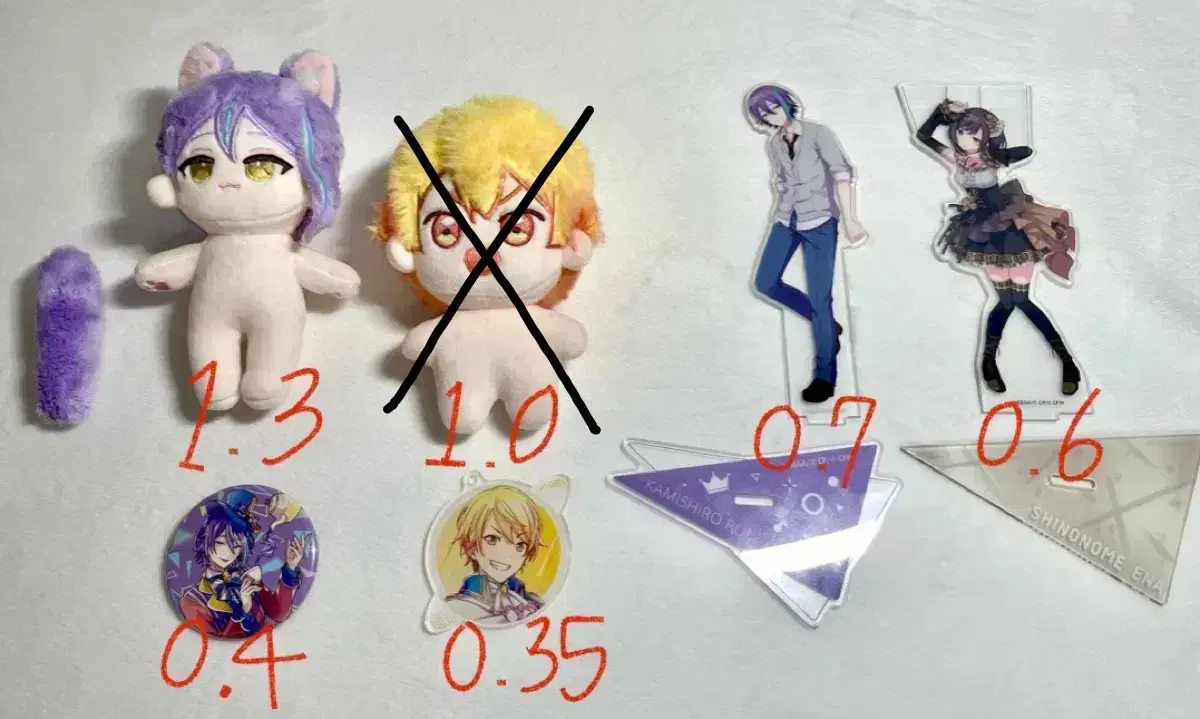 Pseudo-Lew, Tsukasa, and Ena Goods