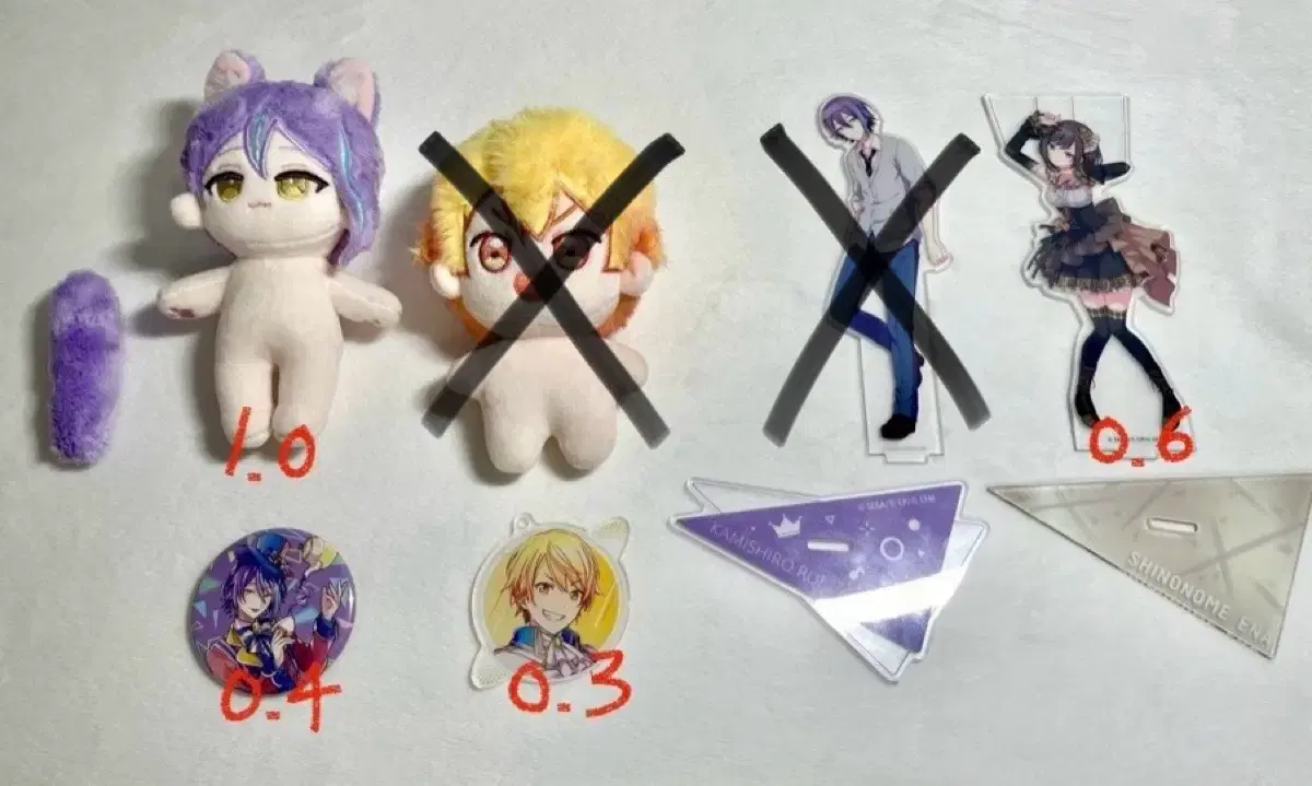 Pseudo-Lew, Tsukasa, and Ena Goods