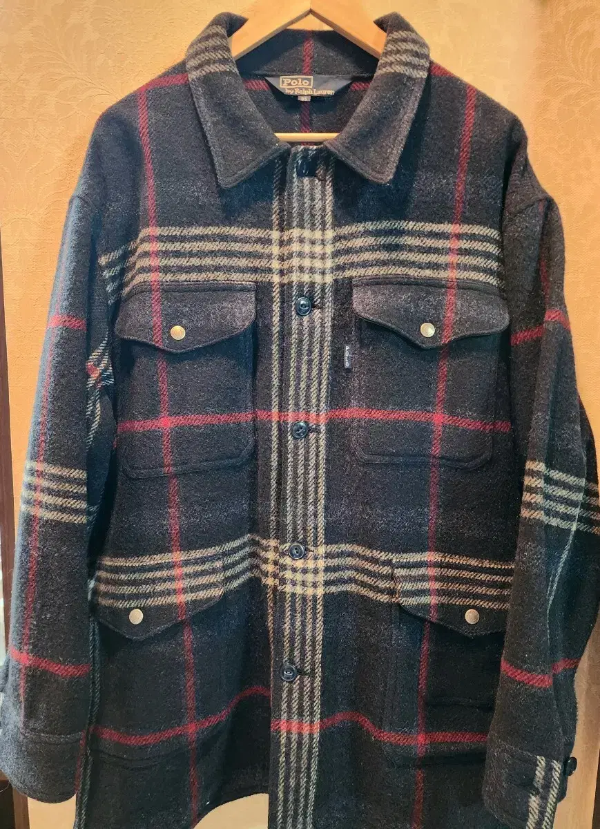 Polo wool tartan check mackinaw cruiser jacket hunting jacket [100-105].