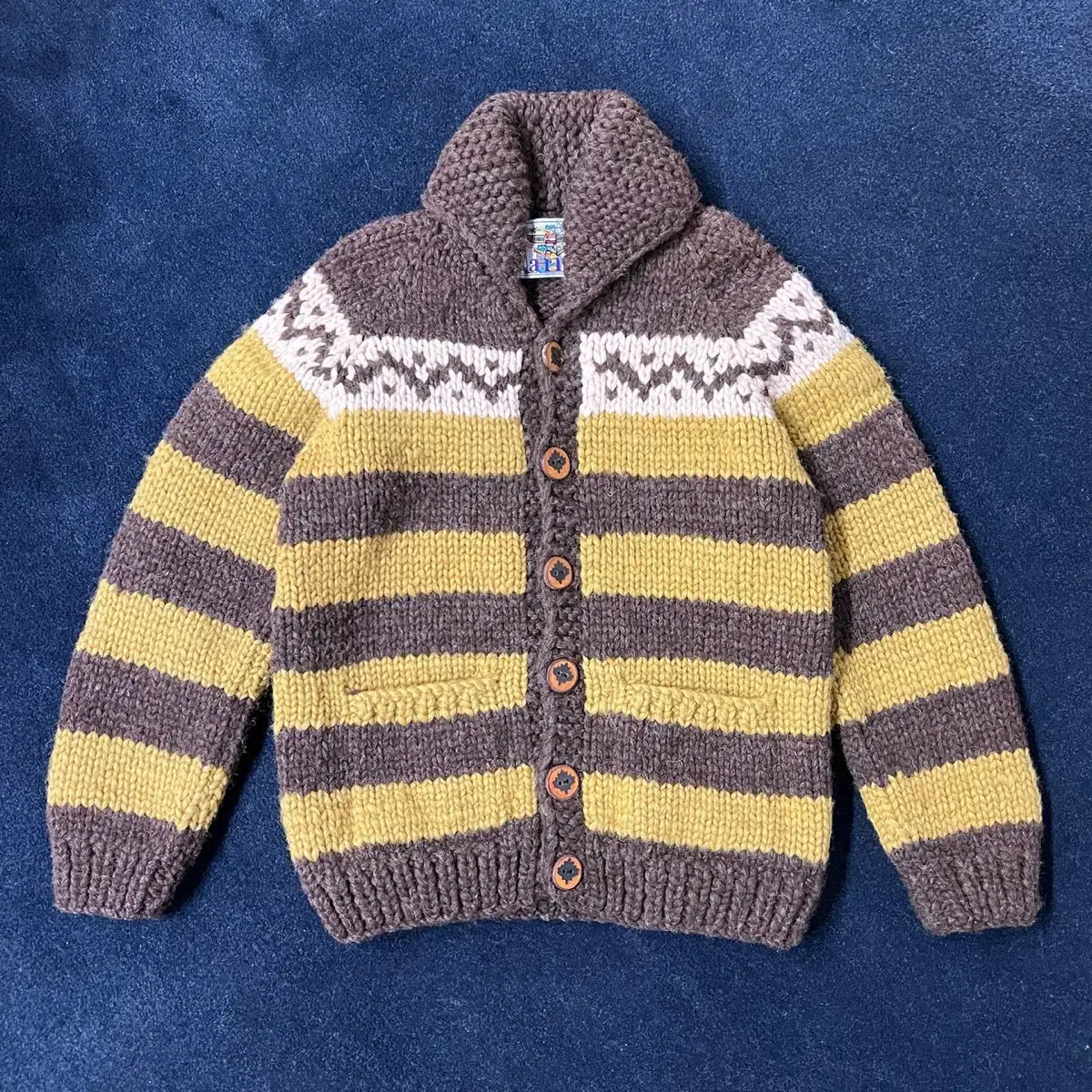 [TAFFO] [M] KANATA Kanata virgin wool Cowichan sweater